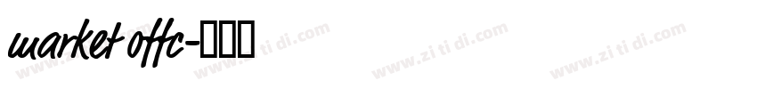 market offc字体转换